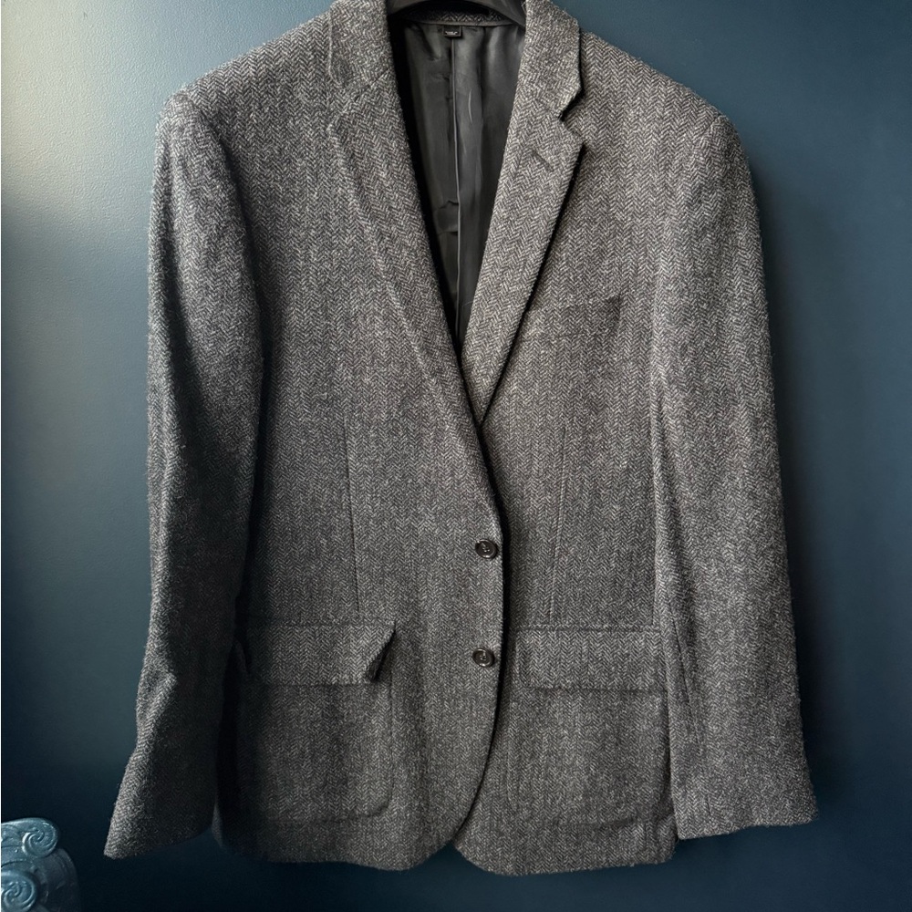 J. Crew Charcoal Tweed Blazer